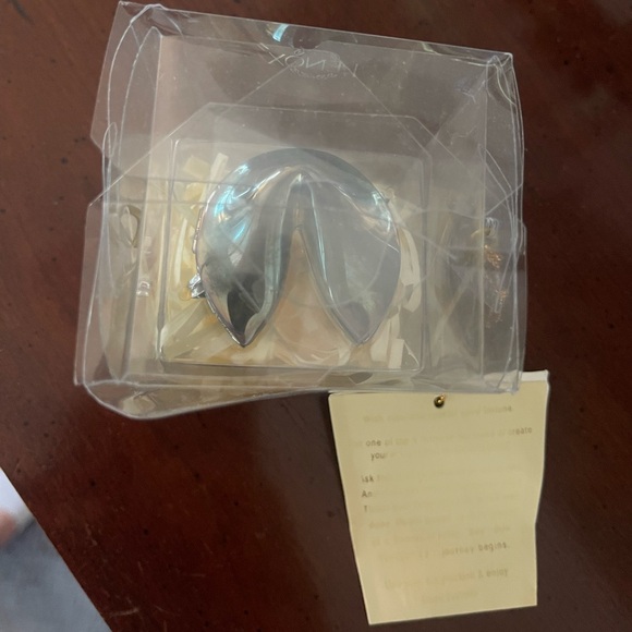 BNIB Lenox fortune cookie with fortune slips Chinese box gift tag new graduation - Picture 3 of 5